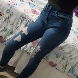 SOLD Blue distressed jeans by mudd